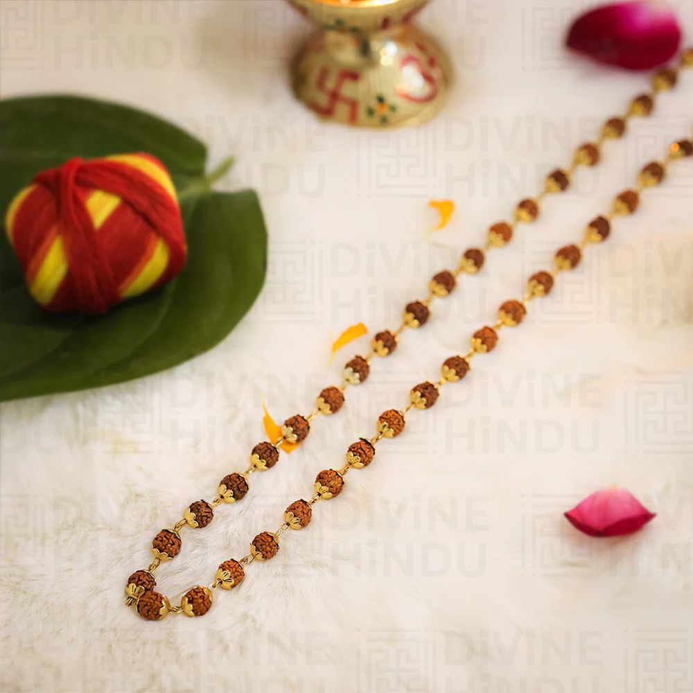 Divine Rudraksha Necklace - 54 Bead