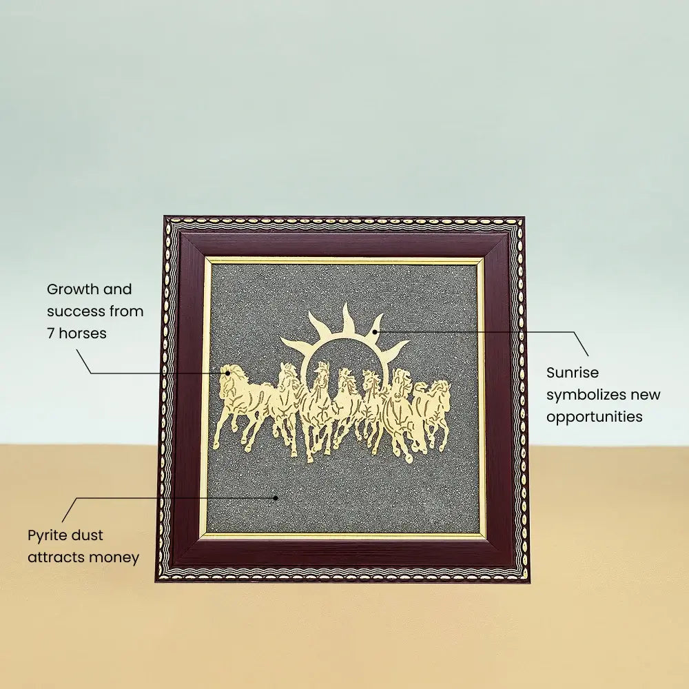 7 Horses Stunning Pyrite Frame Online
