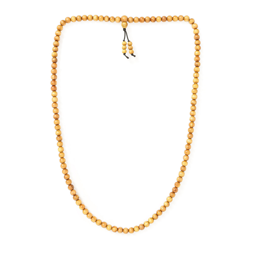 Chandan Sandalwood Strechable Jaap Mala 108 beads - Govt Certified