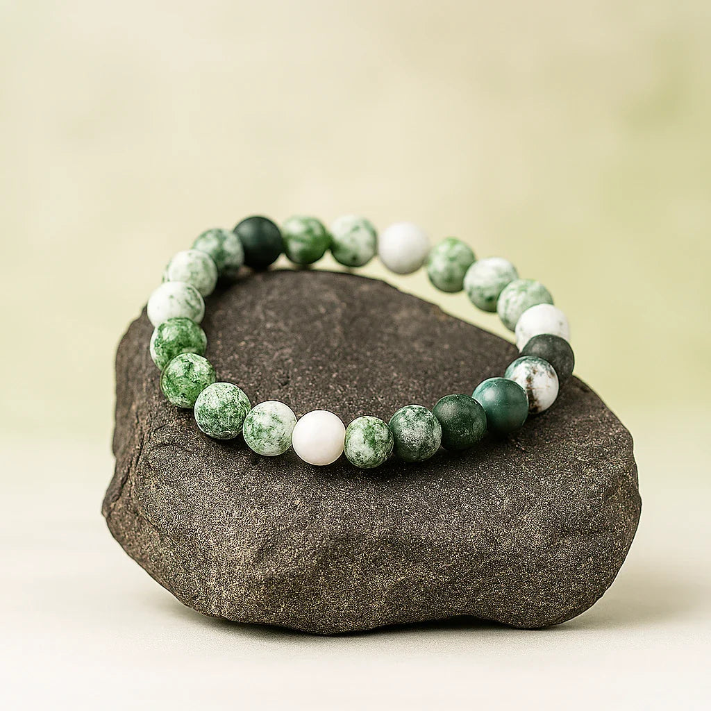Tree Agate Stone Bracelet