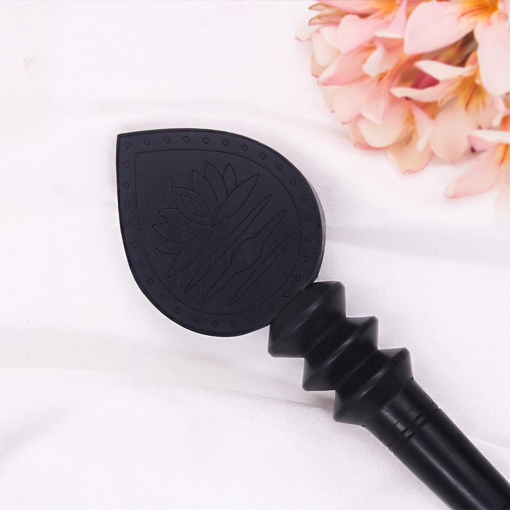 Divine Crystals Karungali Vel with Base/ Karungali Murugan Astra | Ebony wood