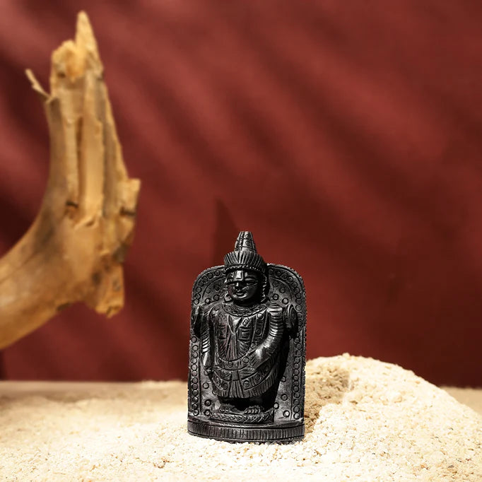 Divine Crystals Lord Venkateswara Karungali Idol