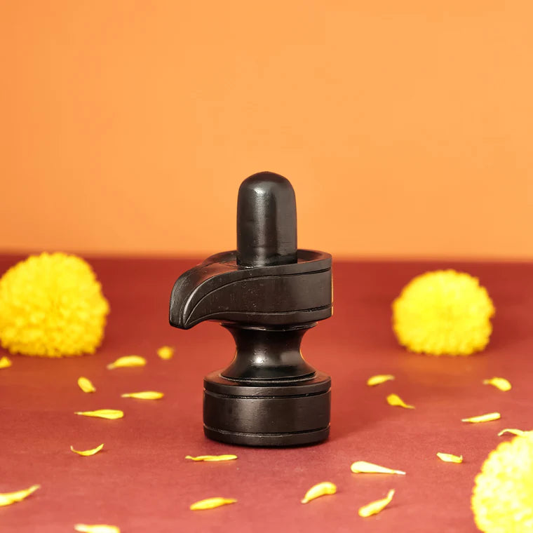 Divine Crystals Shivling Karungali Idol – Ebony Wood