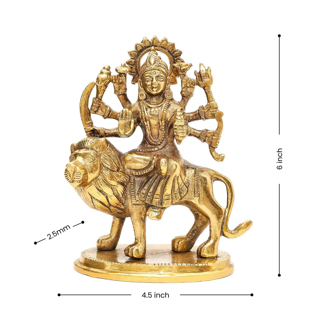 Goddess Maa Durga Brass Idol