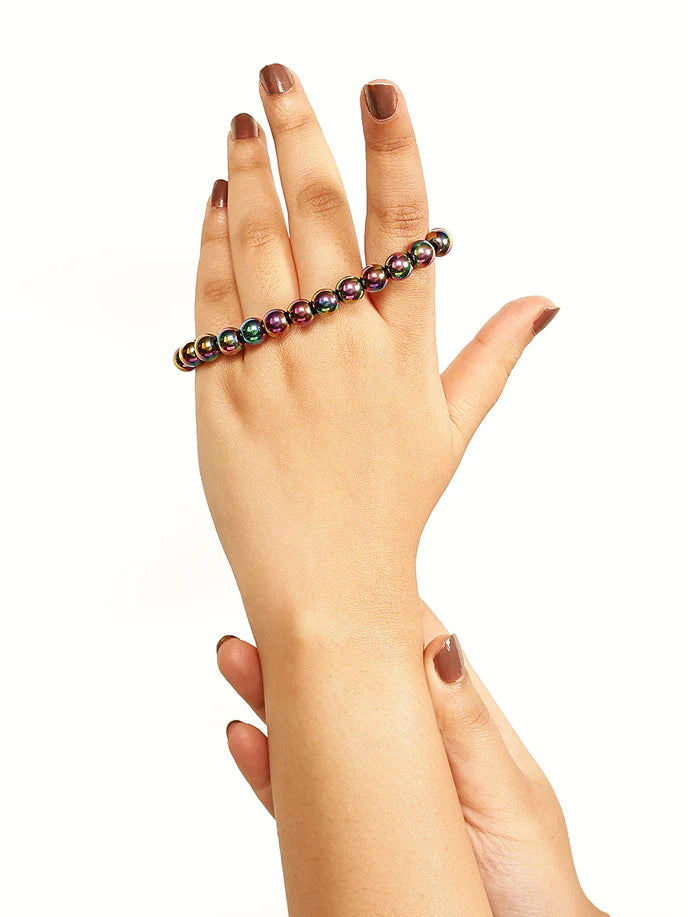 Hematite Aura Stone Bracelet Lifestyle