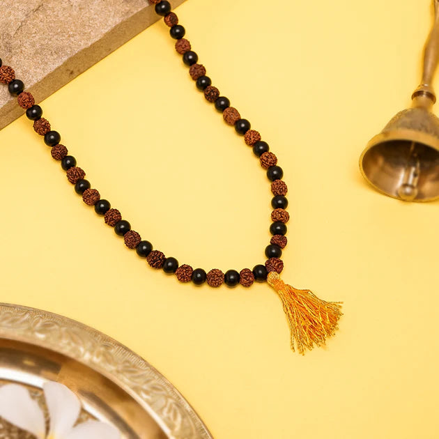 Karungali Rudraksha Mala - 108+1 Beads