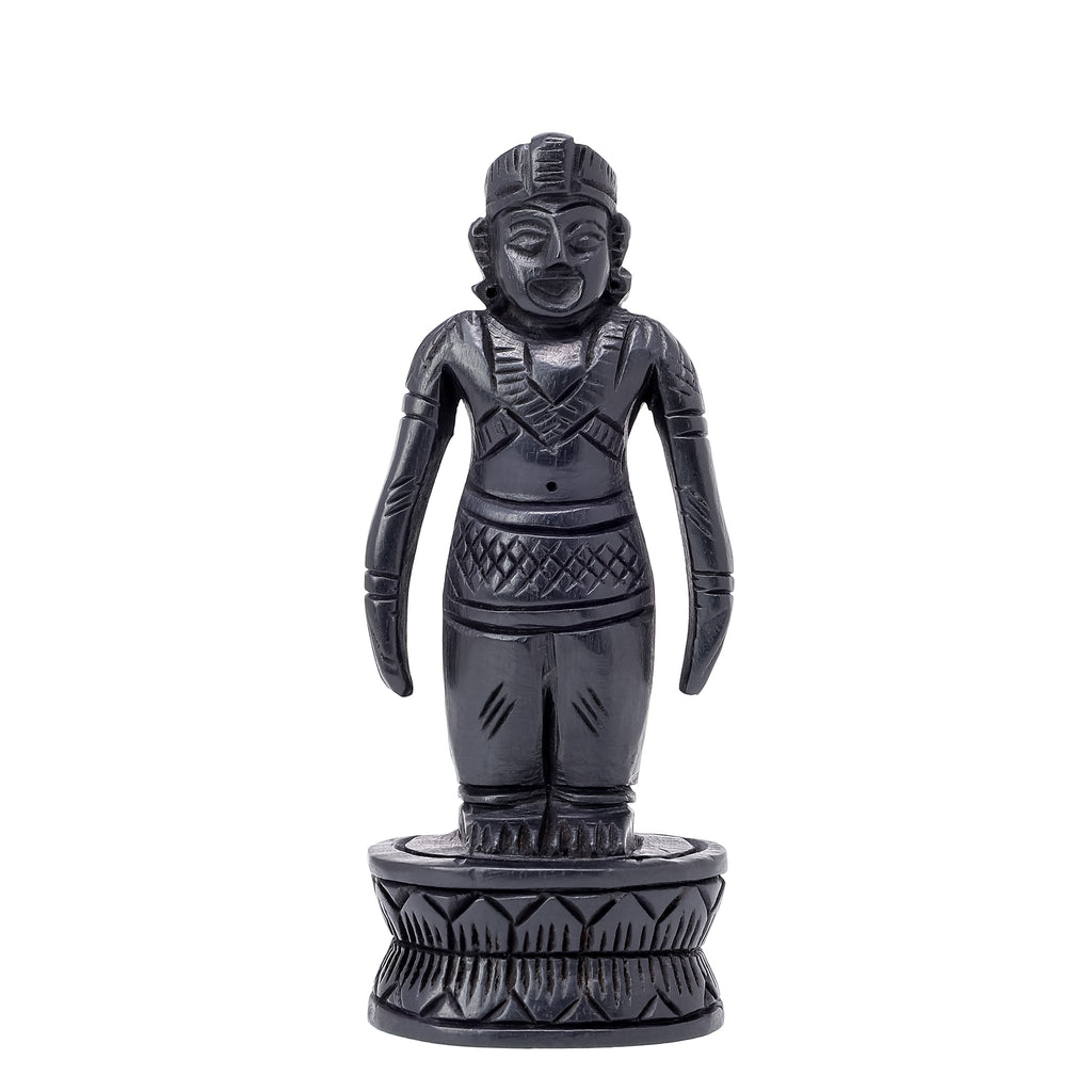Divine Crystals Lord Ayyappa Karungali Idol – Ebony Wood
