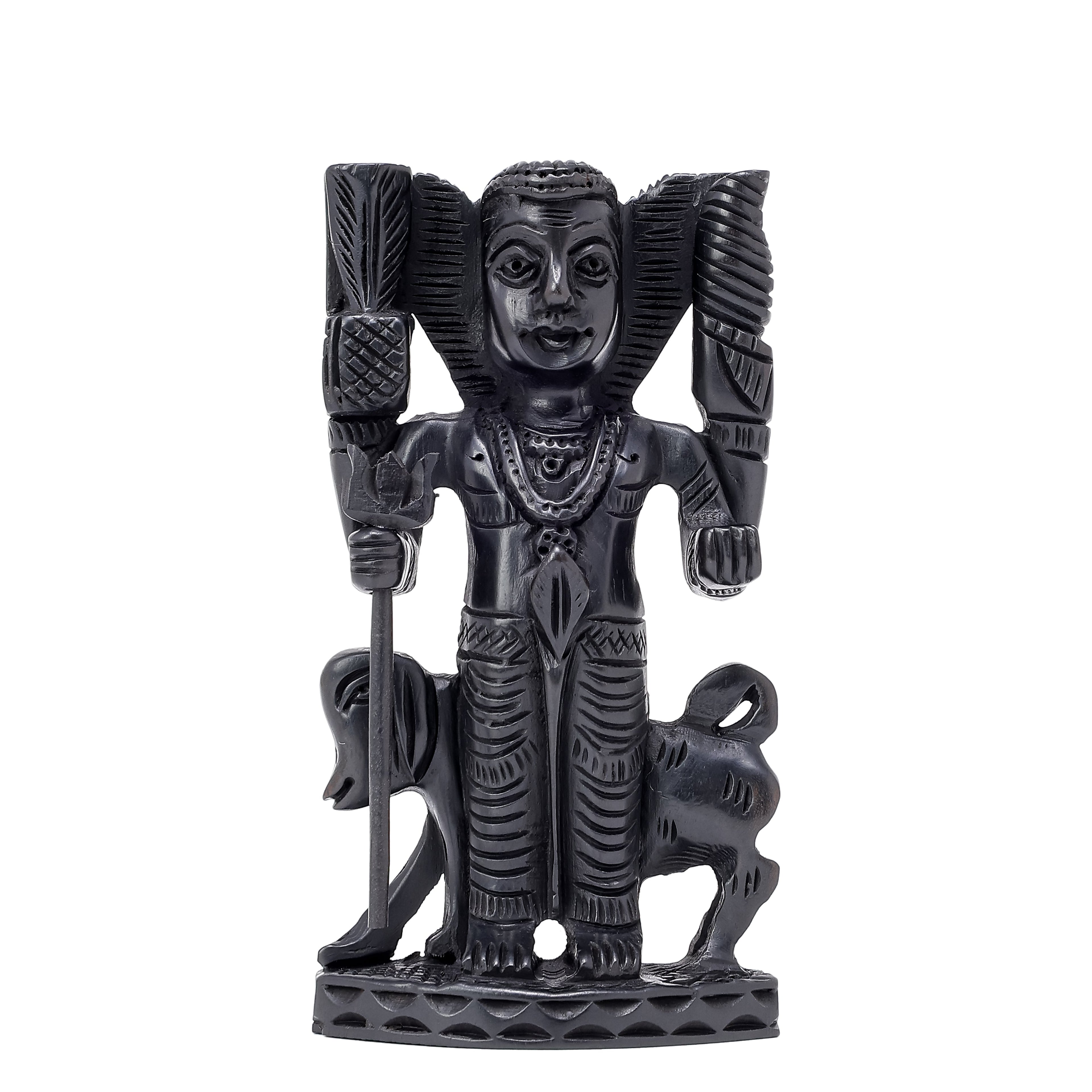 Divine Crystals Lord Vamana Swamy Karungali Idol – Ebony Wood