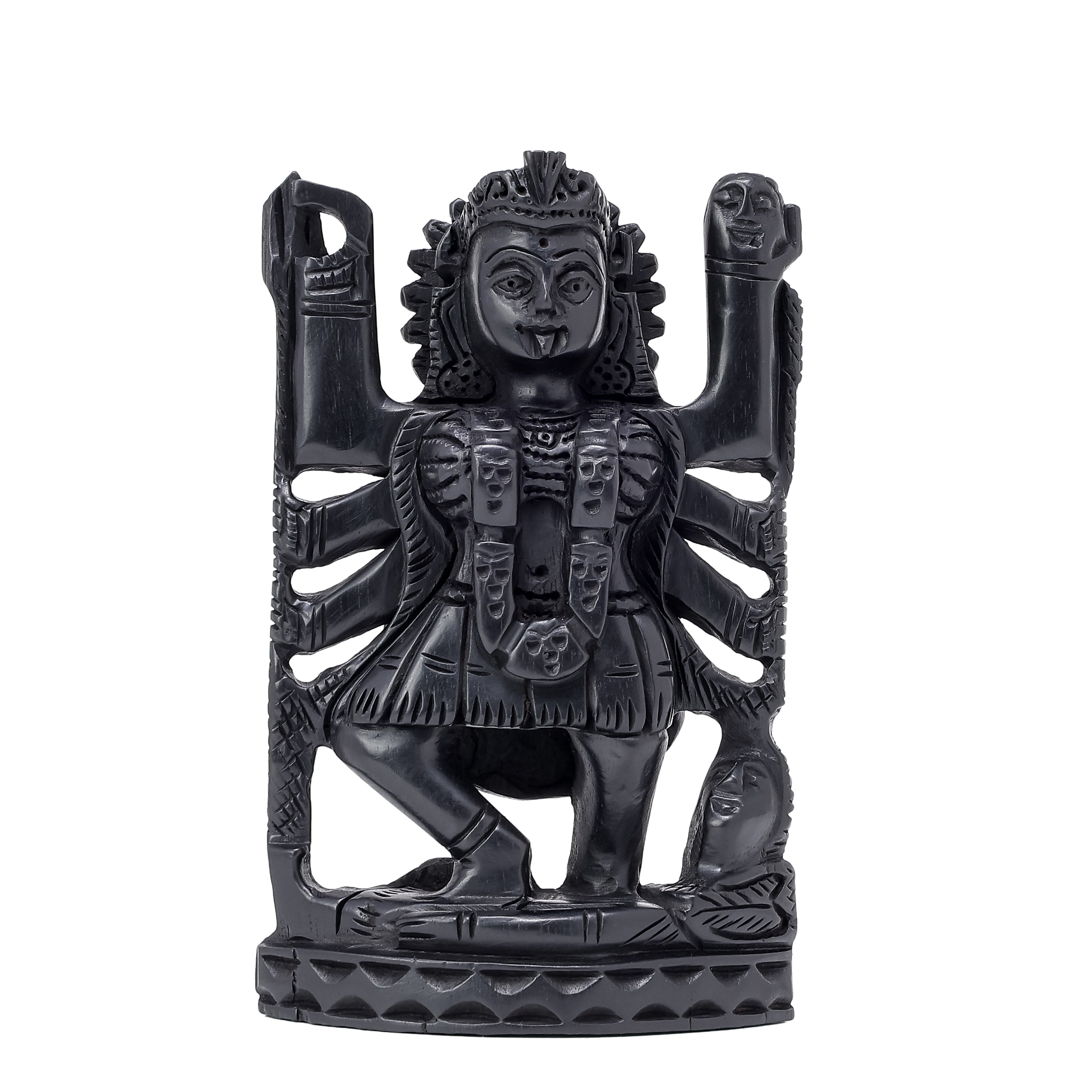Divine Crystals Goddess Kali Maa Karungali Idol – Ebony Wood