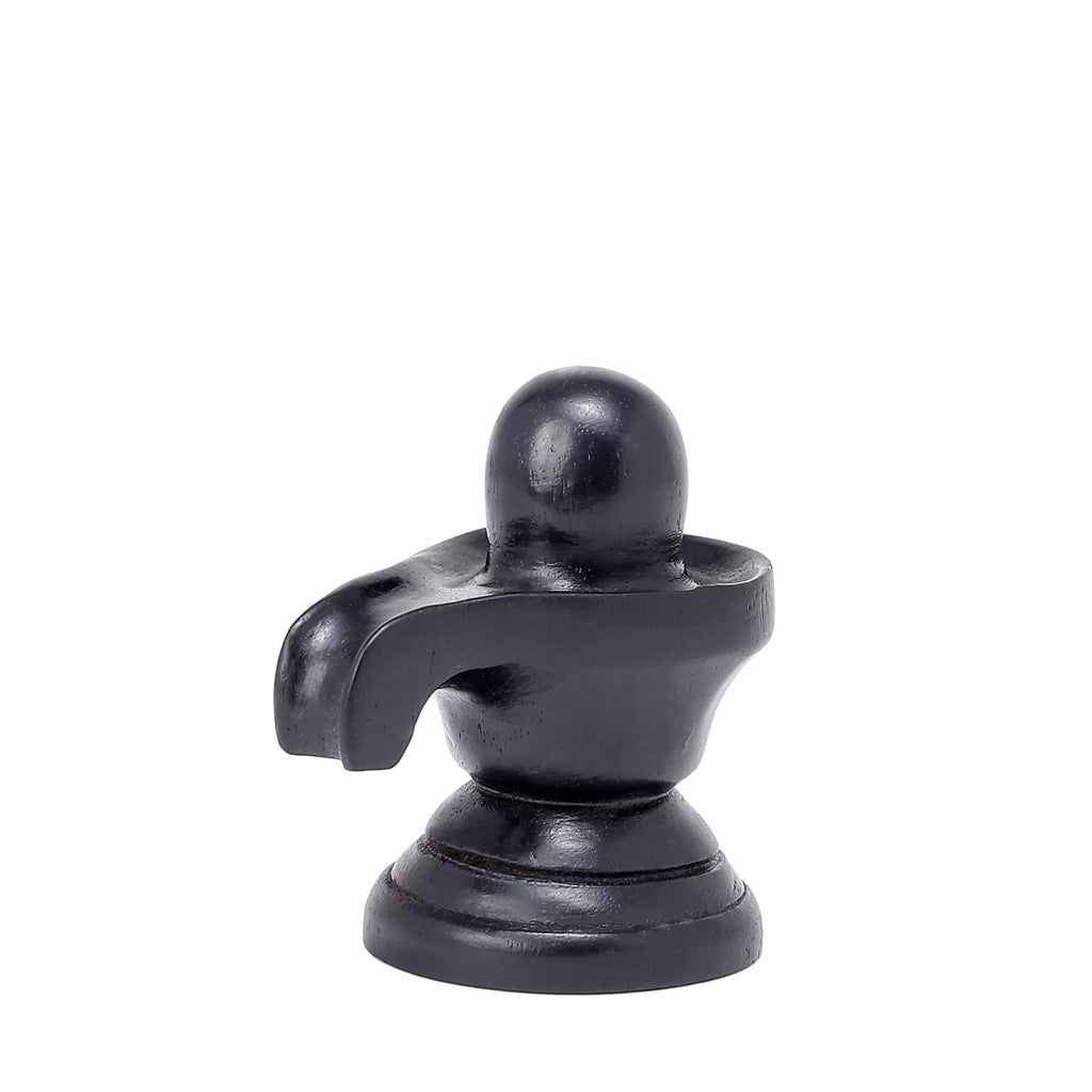 Divine Crystals Shivling Karungali Idol – Ebony Wood