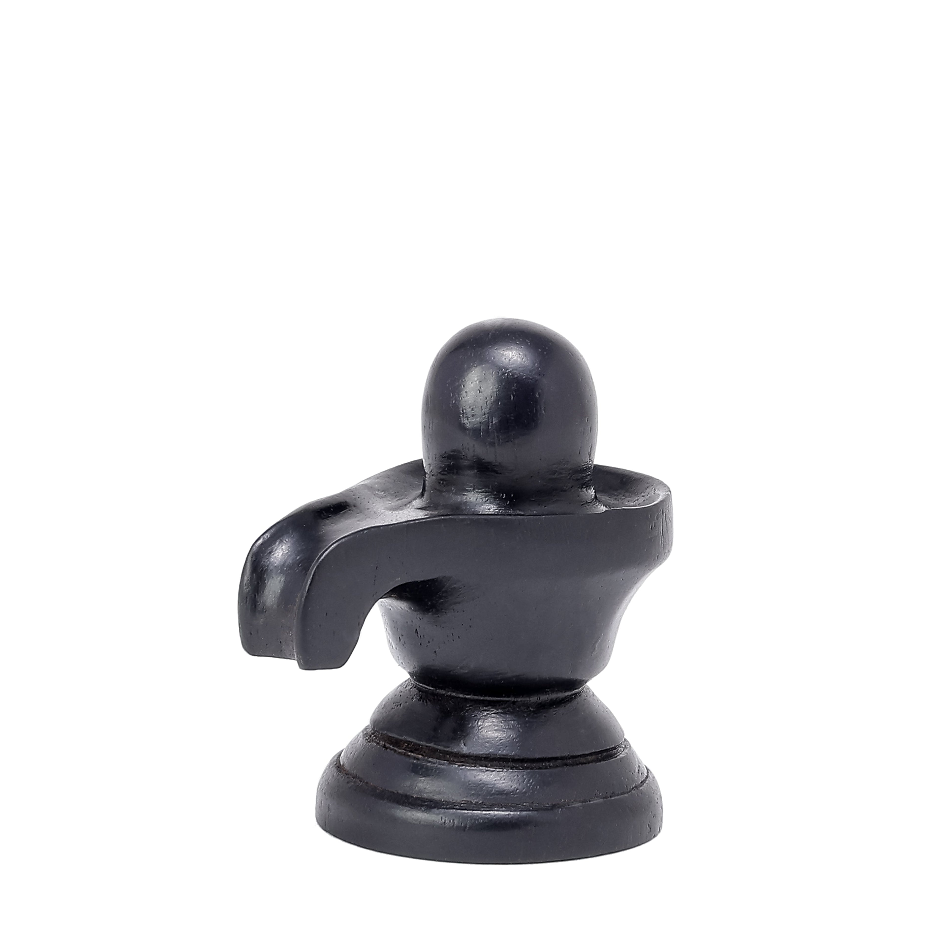 Divine Crystals Shivling Karungali Idol – Ebony Wood