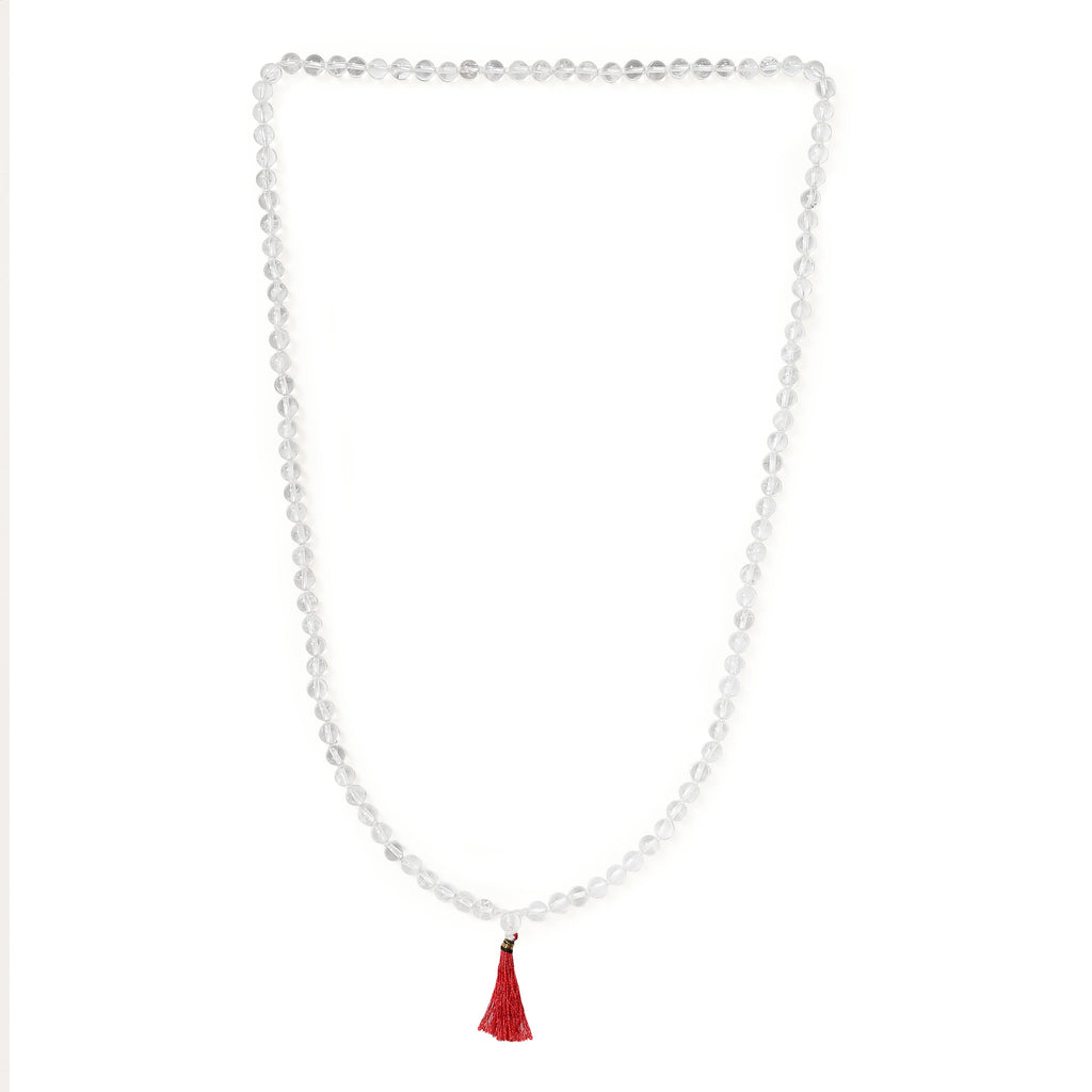Round Sphatik Mala – 108 Beads