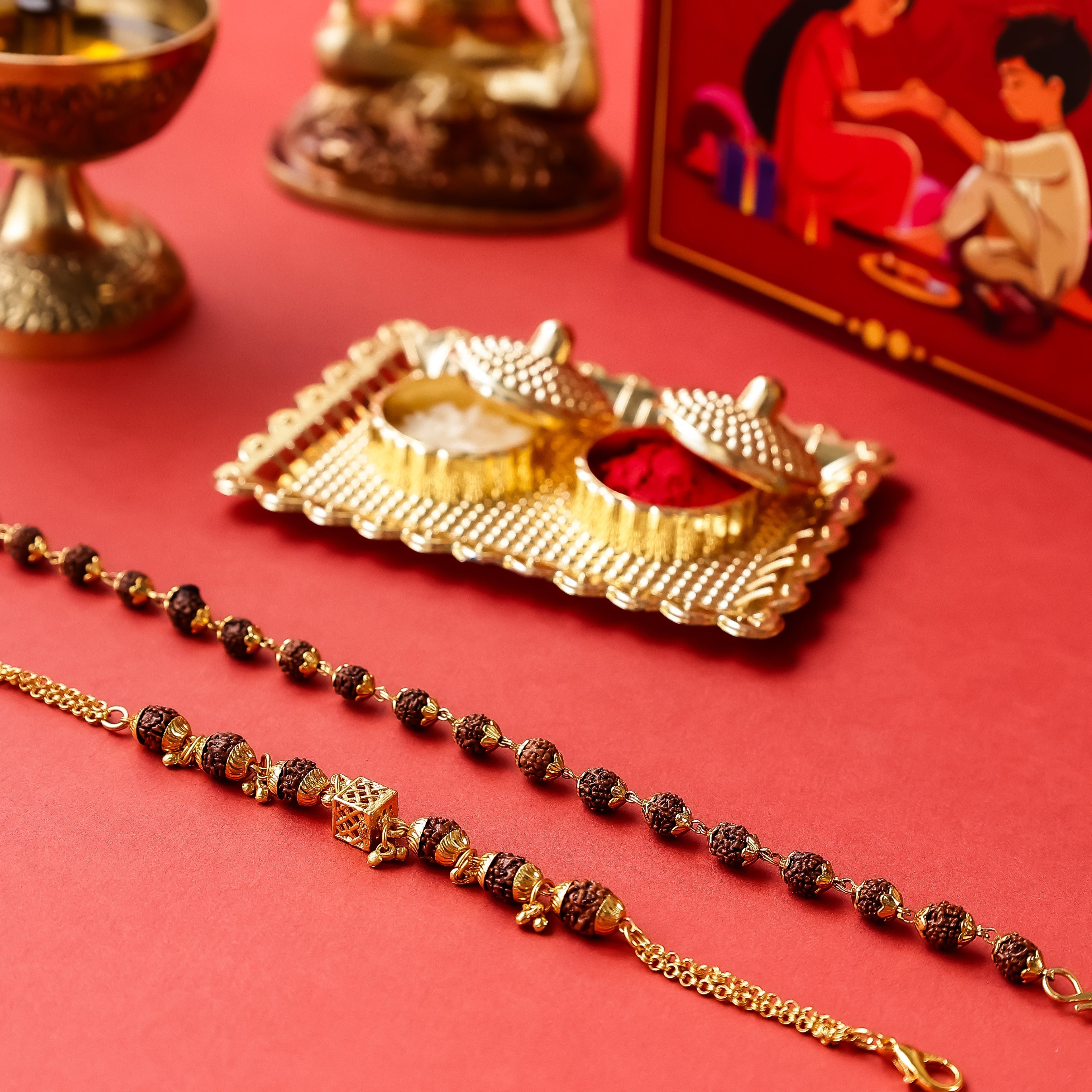 5 Mukhi Rudraksha Bracelet For Brother