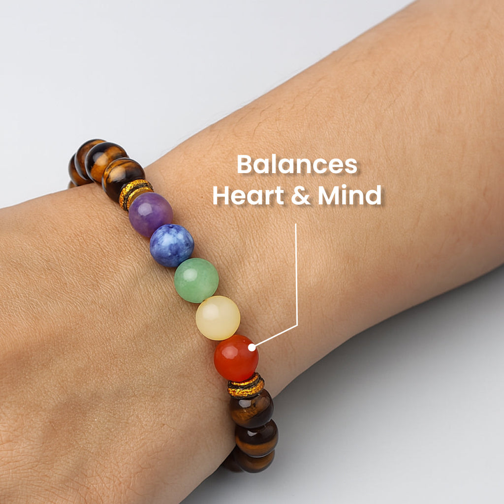 Tiger Eye Chakra Bracelet