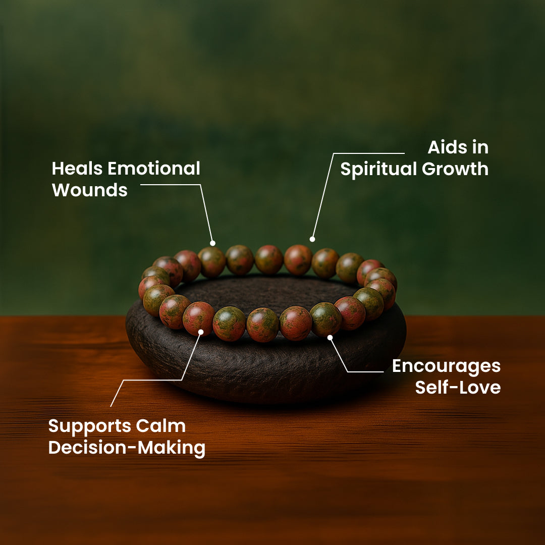 Unakite Stone Bracelet