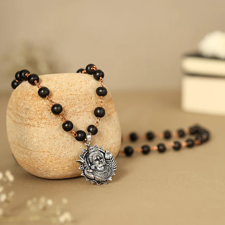 Karungali Malai (Copper wire) with Lord Murgan Face Pendant