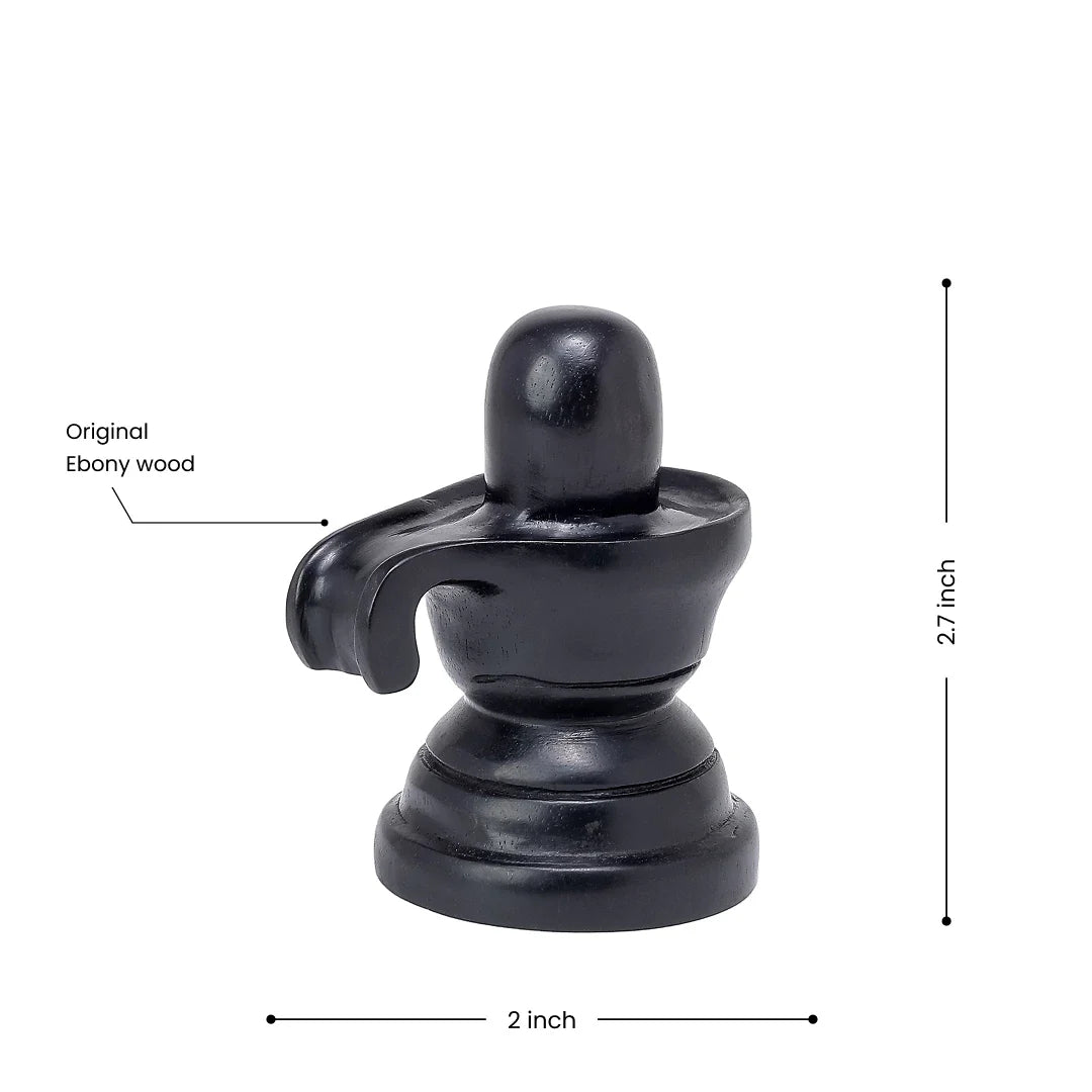 Shivling made from original Ebony Wood.