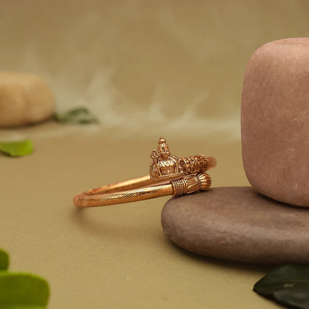 Premium Murugan Kada | Spiritual Jewelry for Strength and Protection in Gold Finish