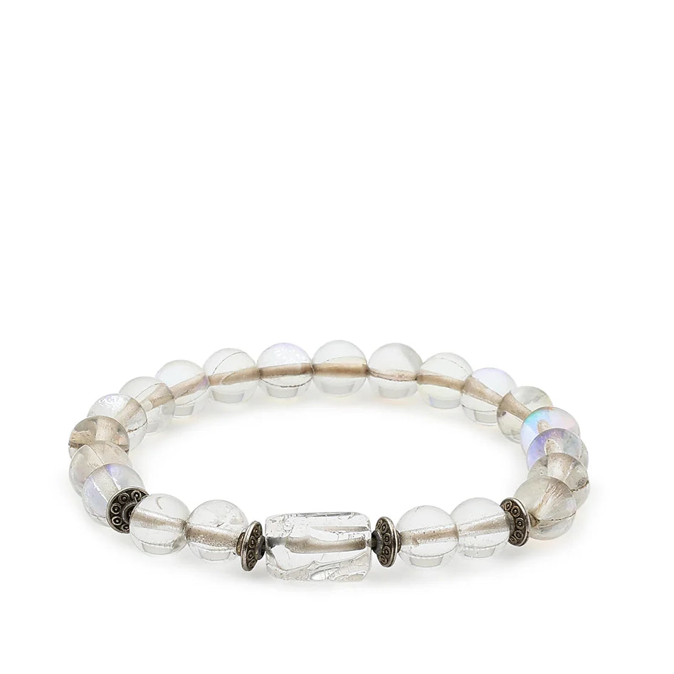 Rainbow Aura Stone Bracelet (Tula Rashi) Libra