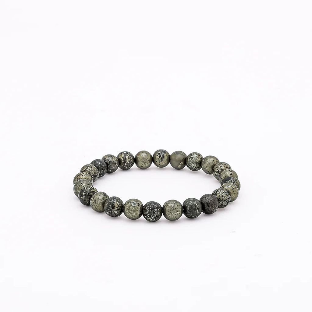 Raw Pyrite Bracelet for Wealth & Confidence