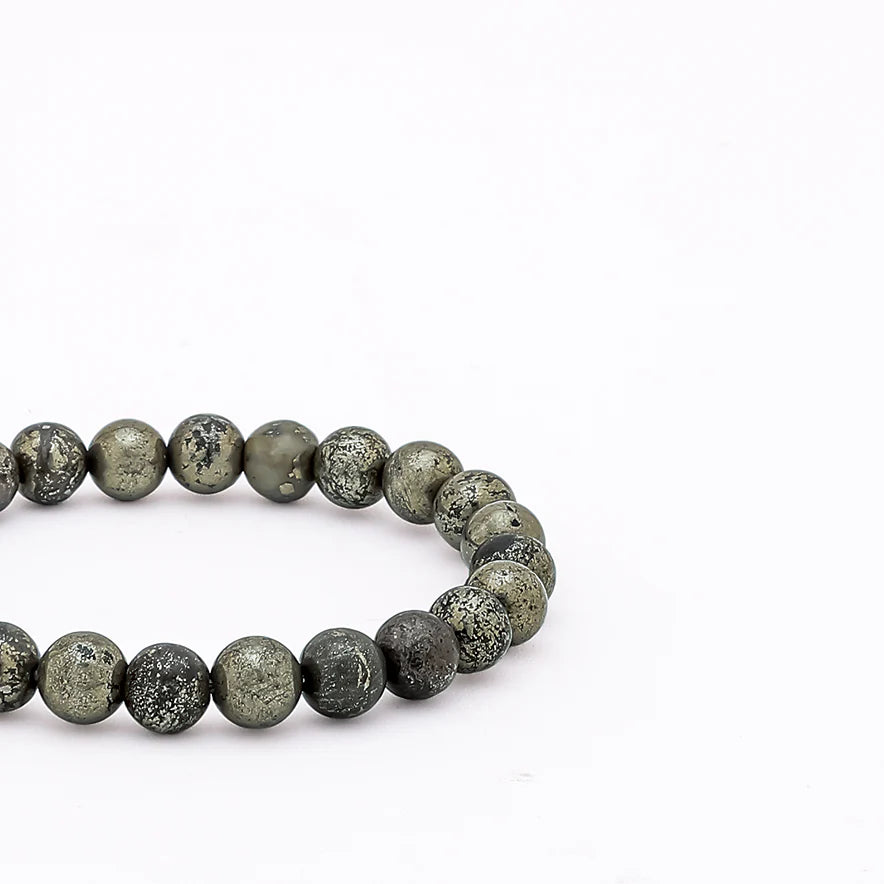 Raw Pyrite Bracelet | For Wealth, Confidence & Protection
