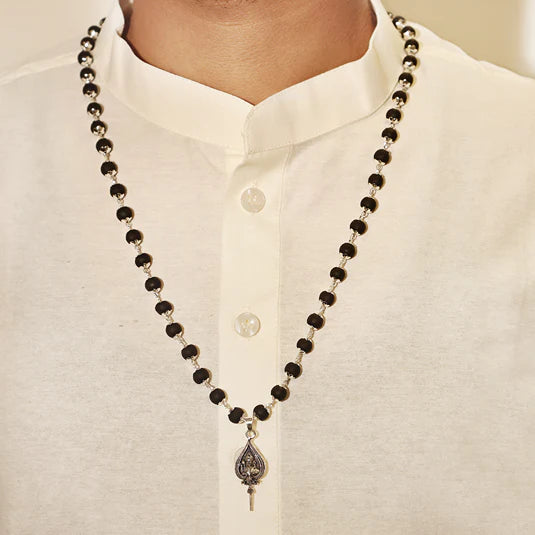 Silver Capped Lord Murugan Shastra Pendant