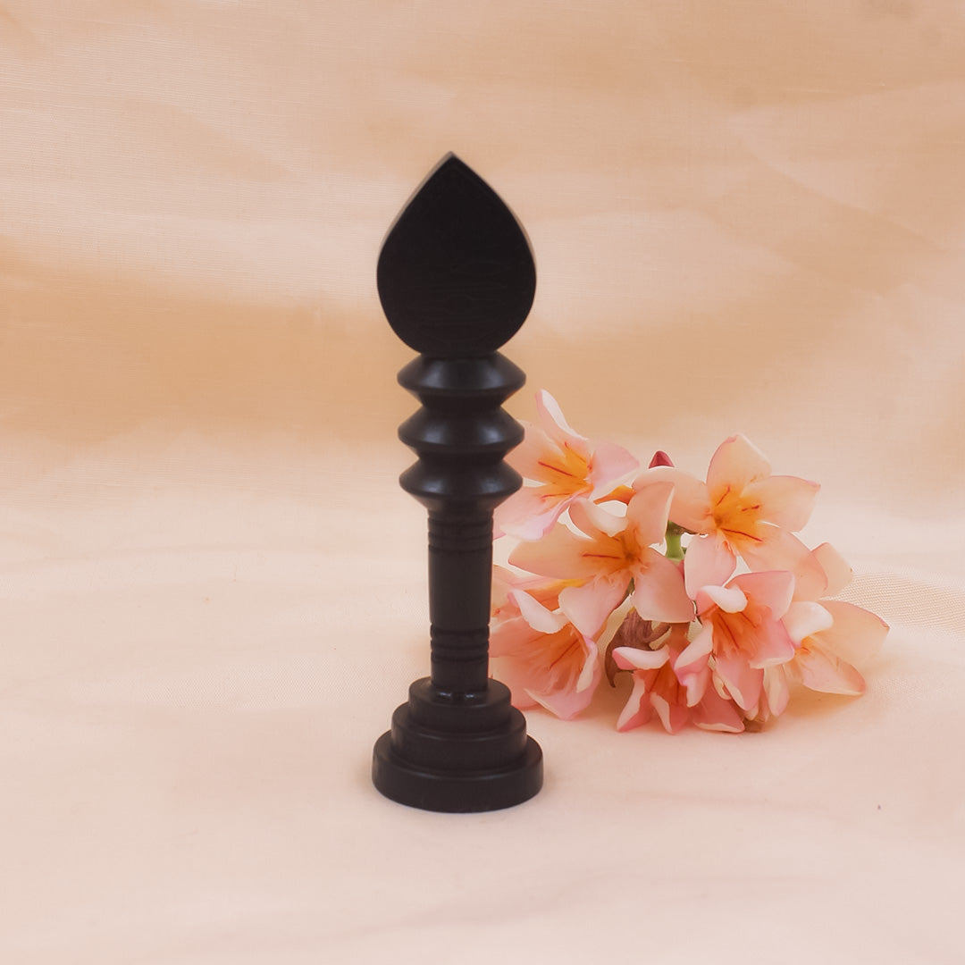 Divine Crystals Karungali Vel with Base/ Karungali Murugan Astra | Ebony wood