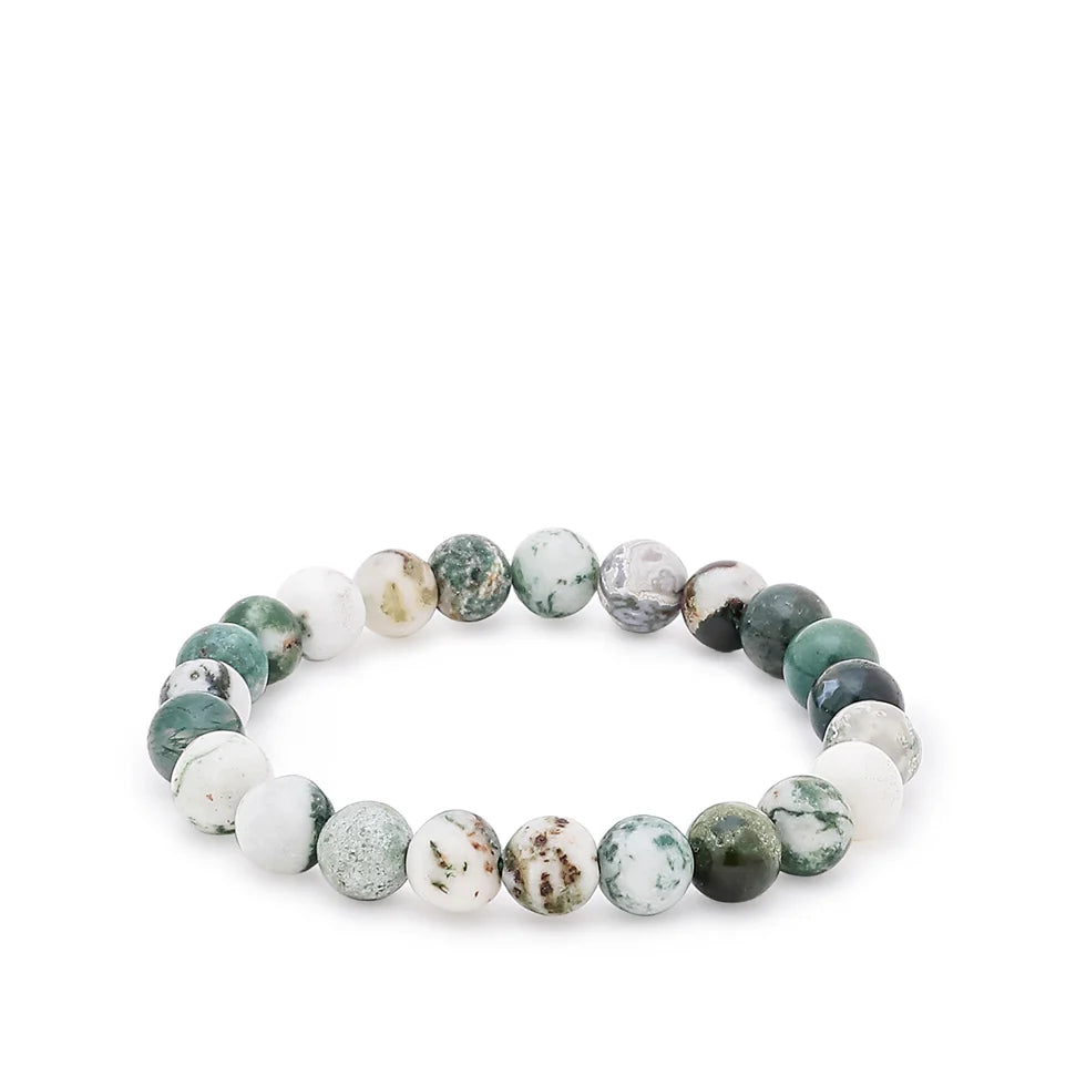 Tree Agate Stone Bracelet