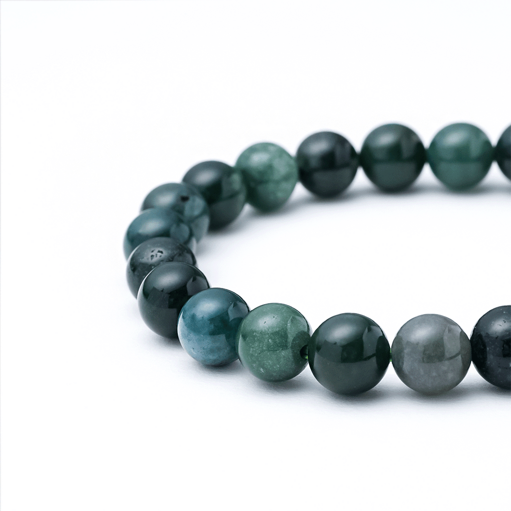 Moss Agate Stone Bracelet