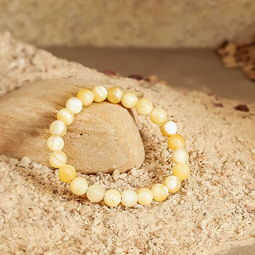 Yellow Calcite Stone Bracelet Creative