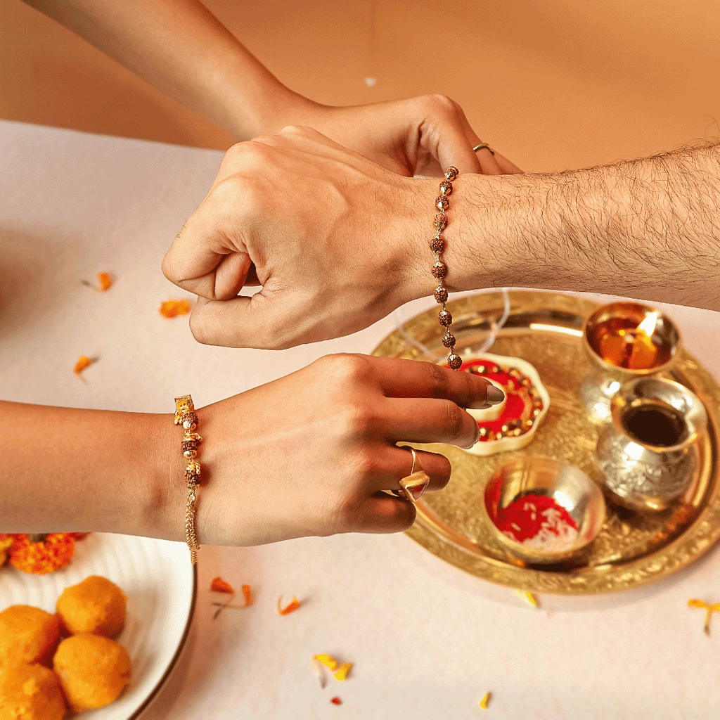 5 Mukhi Rudraksha Bracelet For Brother