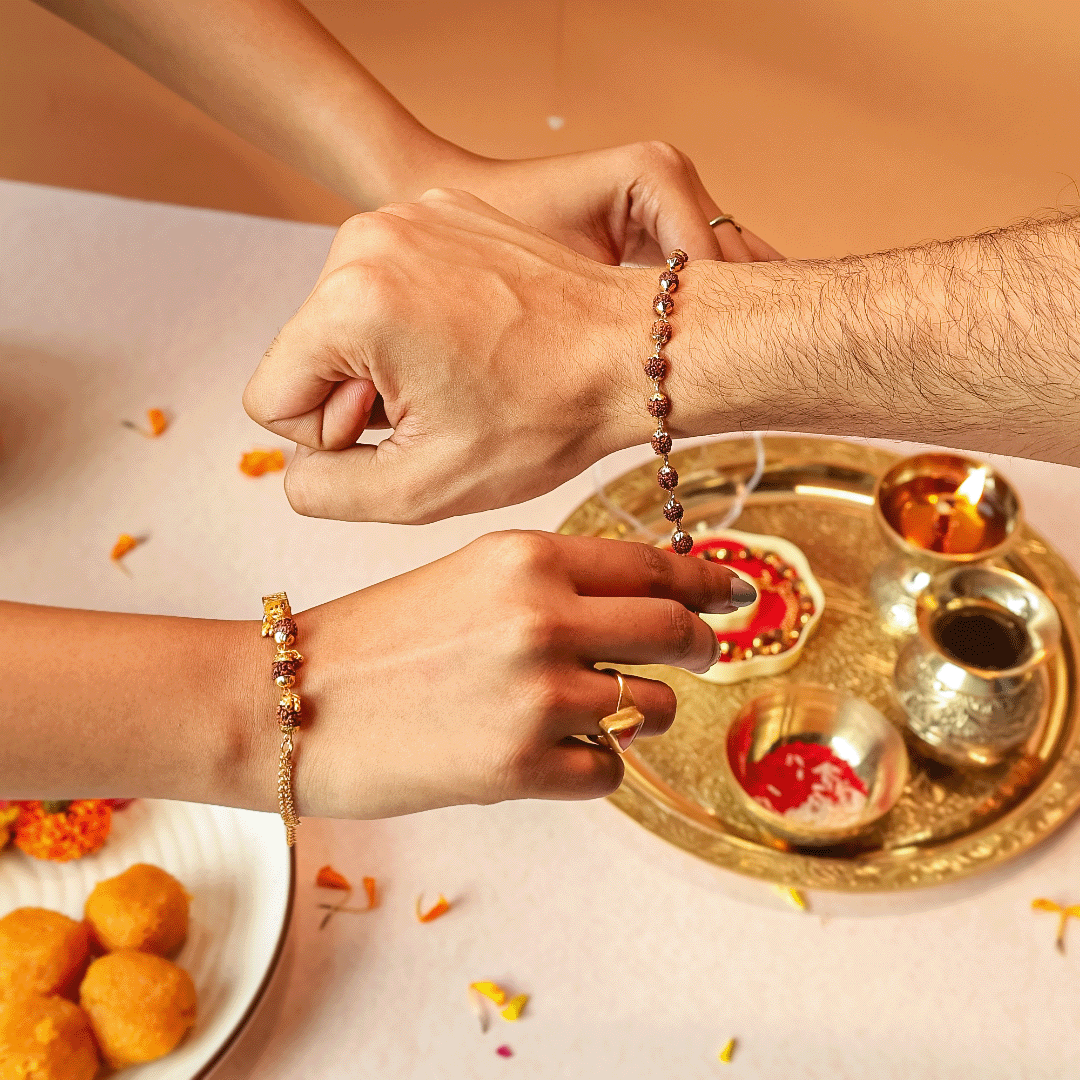 5 Mukhi Rudraksha Bracelet For Brother