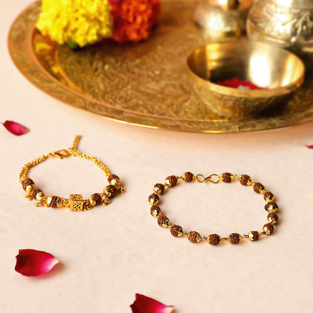 5 Mukhi Rudraksha Bracelet Combo